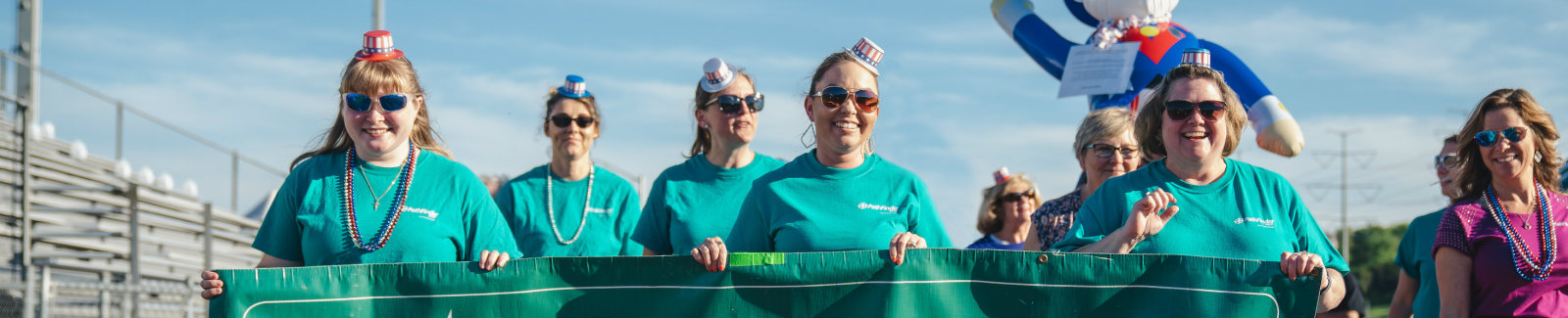 Group of Bankinter S.A employees marching at Relay for Life Event 2019